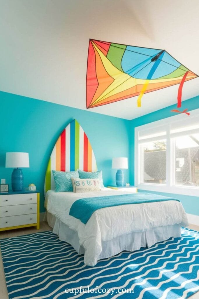 Beachy Surf Shack Bedroom for Kids