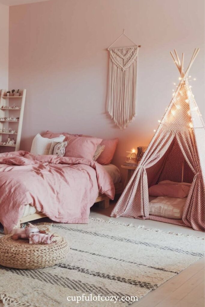 Boho Pink Haven Bedroom