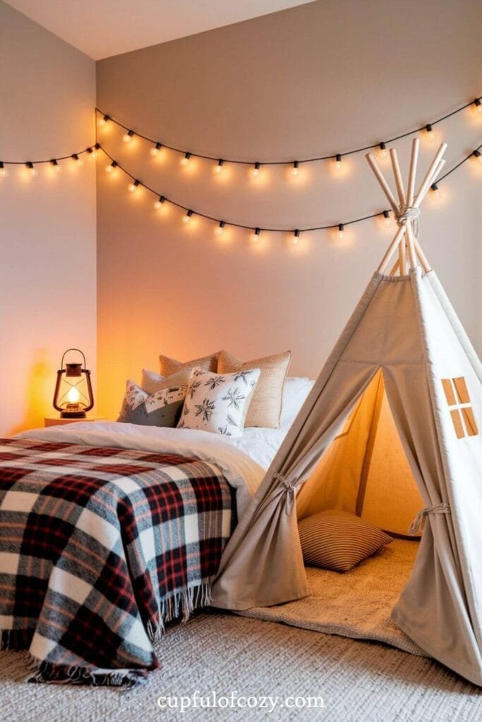 Camping Star Hut Camping Firefly Nook Bedroom for Kids