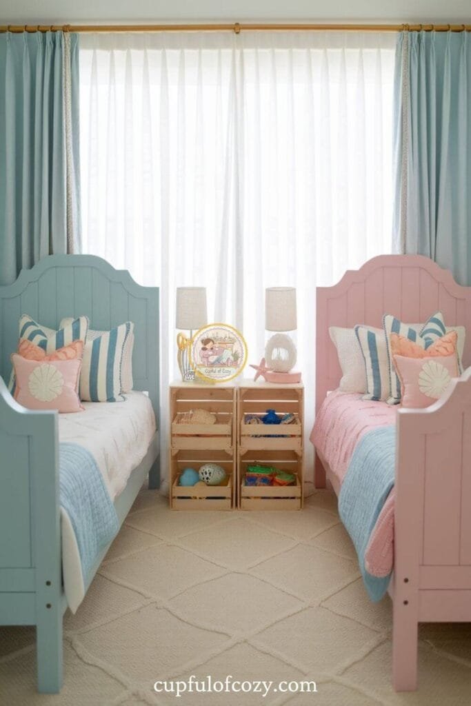 Coastal Blue and Pink Retreat
