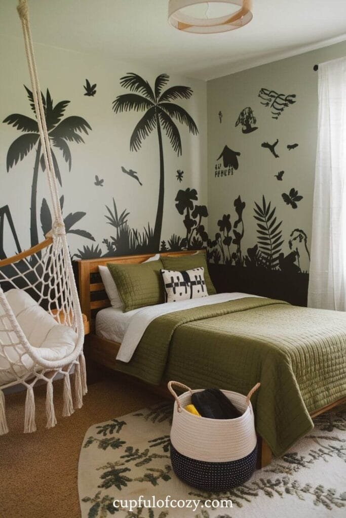 Jungle Adventure Bedroom For Tweens (2)