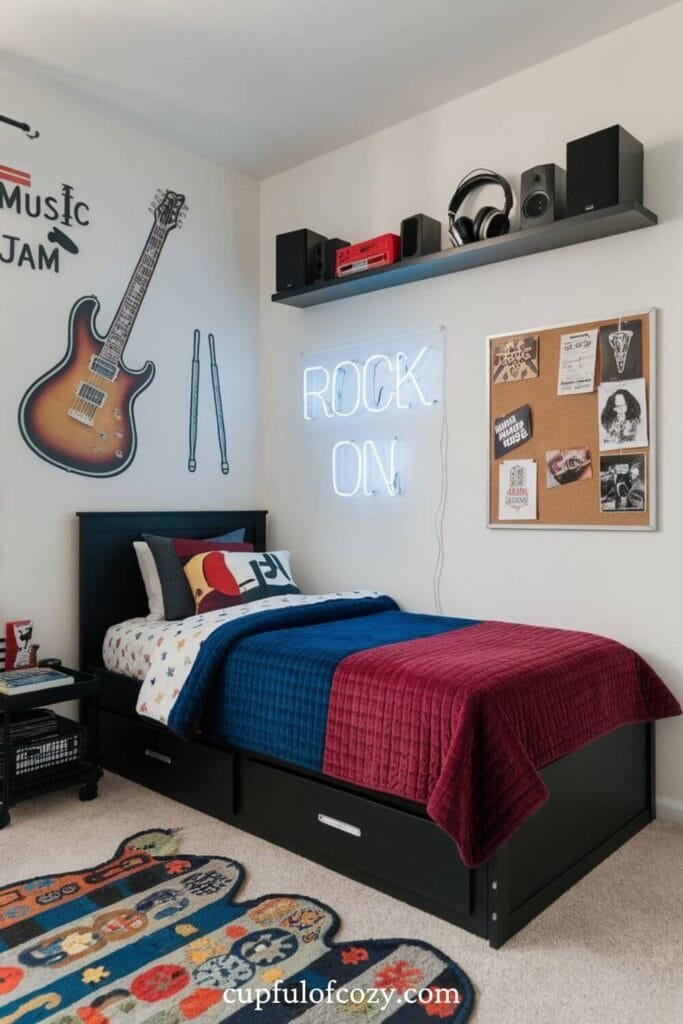 Music Jam Bedroom For Tweens