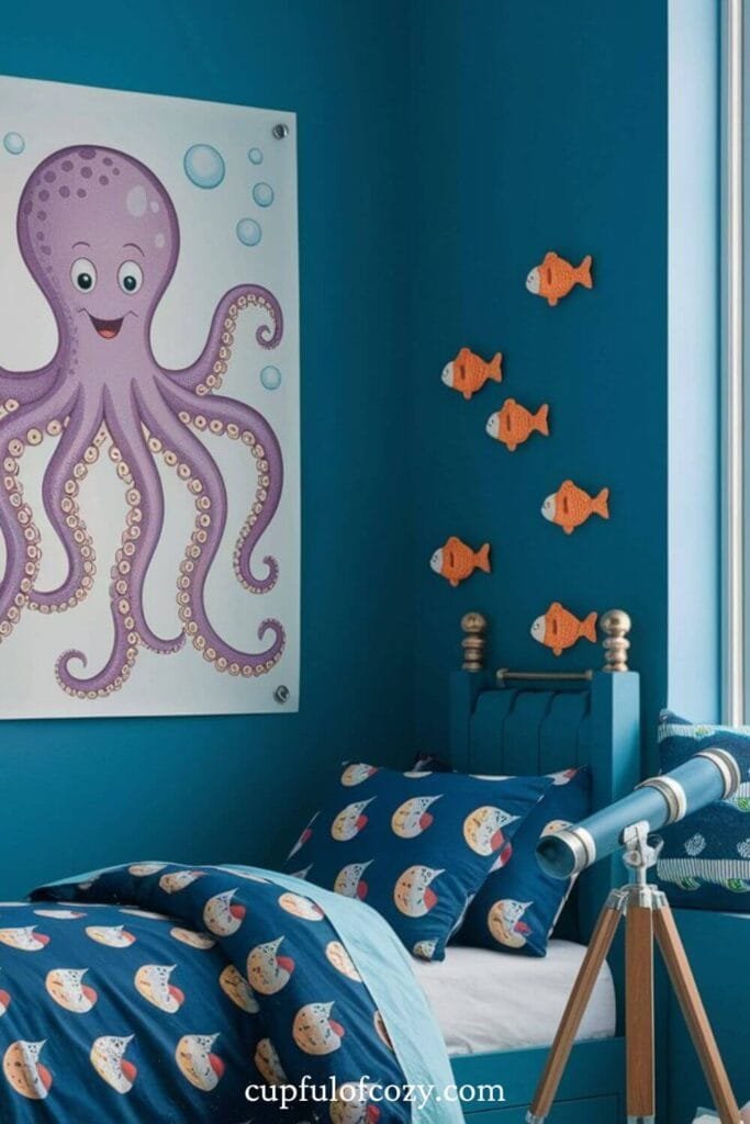 Ocean Explorer Base Bedroom Designs for Kids (2)