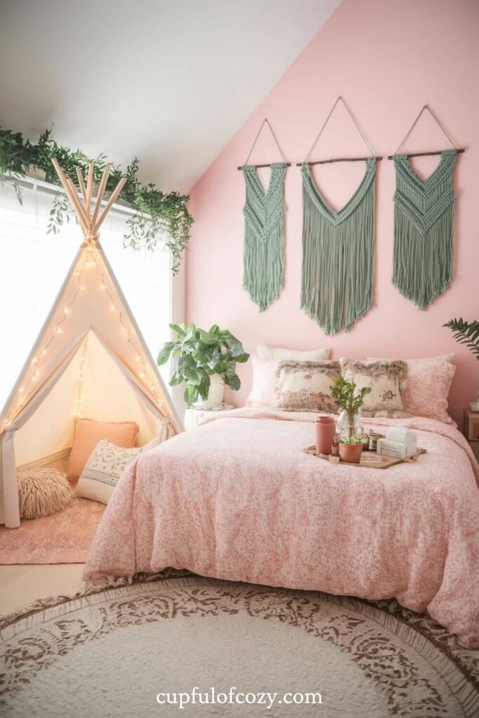 Pink Adventure Den Bedroom