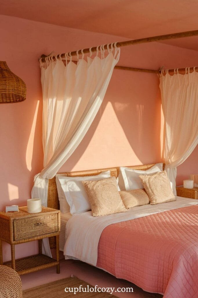 Pink Coastal Escape Bedroom