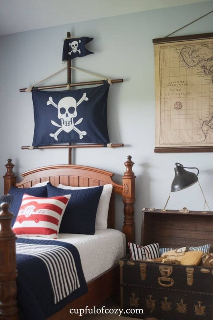Pirate Ship Bedroom for Kids