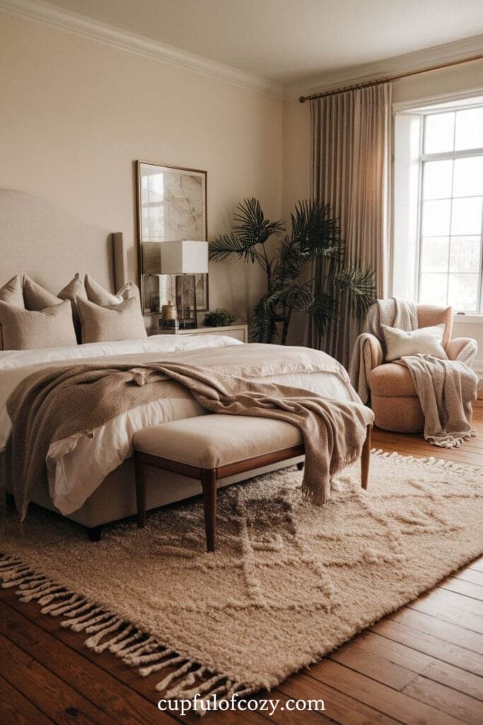 Plush Rug Retreat Bedroom