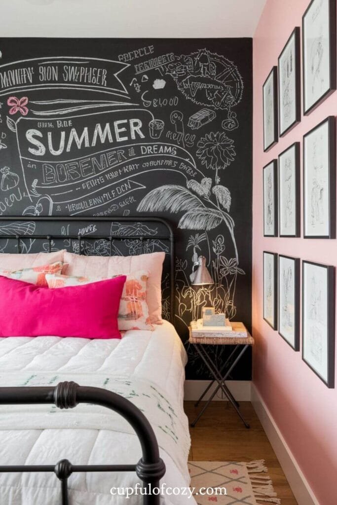 Sandy Pink Loft Bedroom