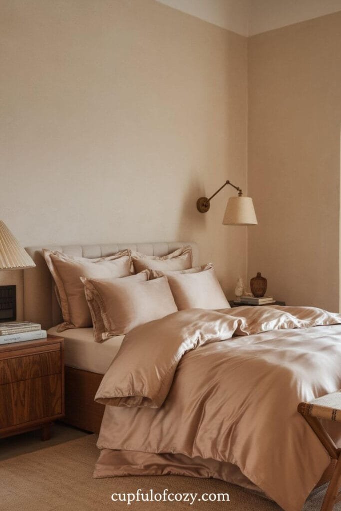 Satin Sheet Sanctuary Bedroom