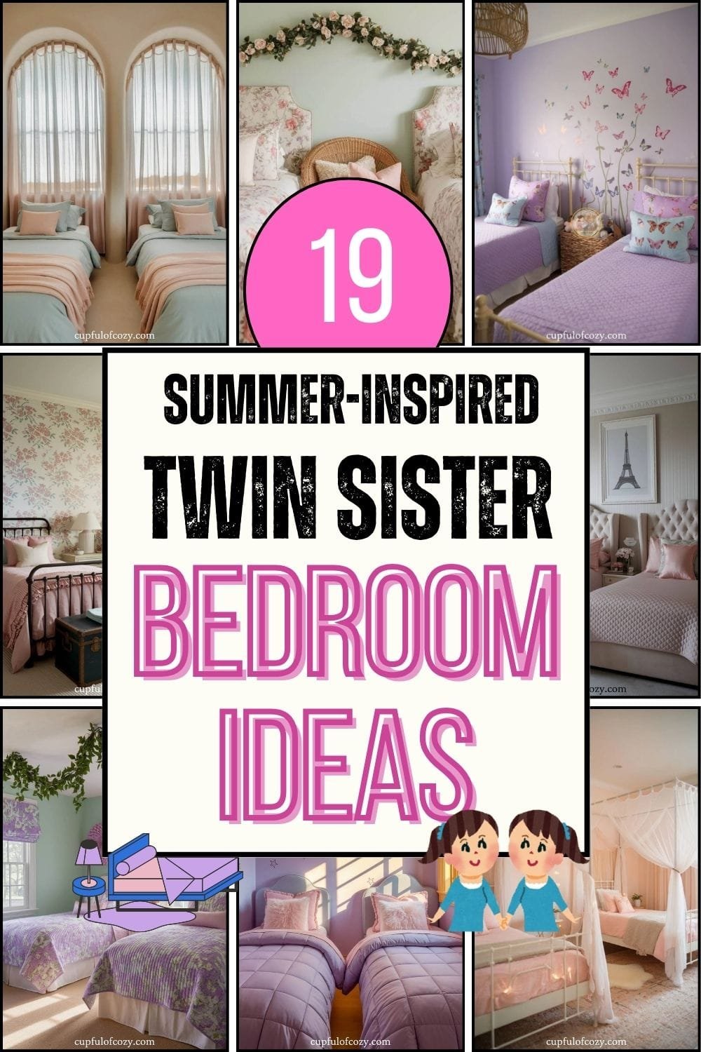Summer Twin Sister Bedroom Ideas For A Cozy Shared Space