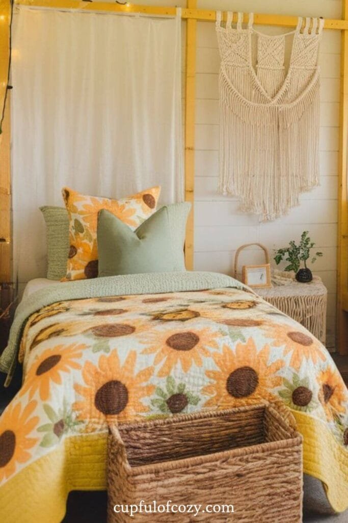 Sunflower Glow Bedroom