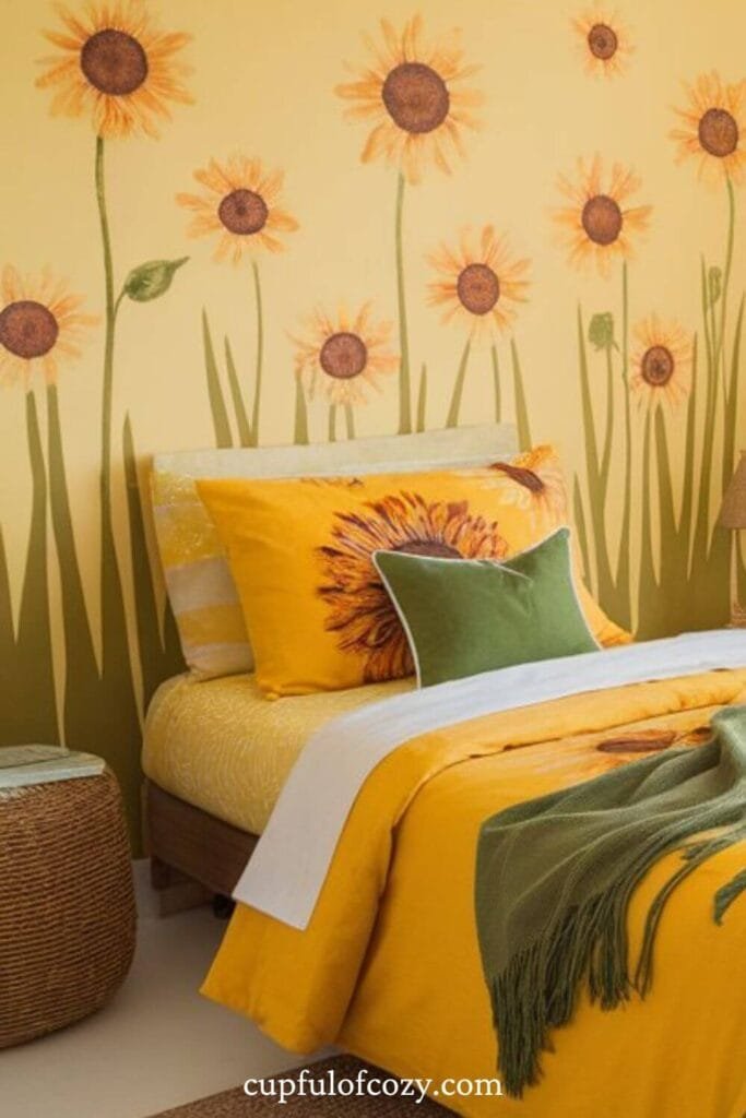 Sunflower Haven Bedroom For Girls