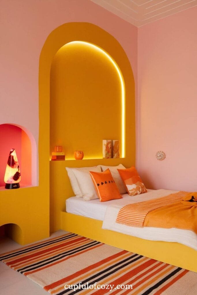 Sunset Wave Bedroom For Girls