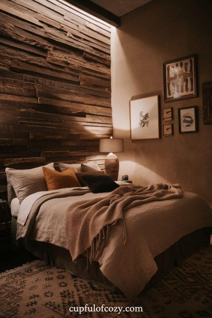 Textured Wall Bedroom