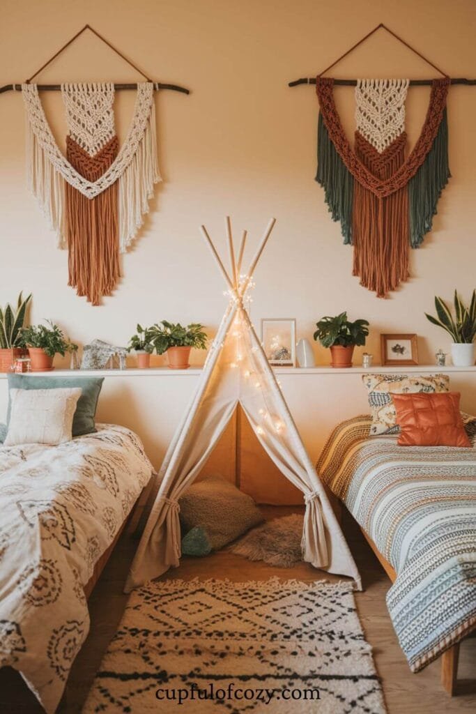 The Boho Adventure Den Bedroom