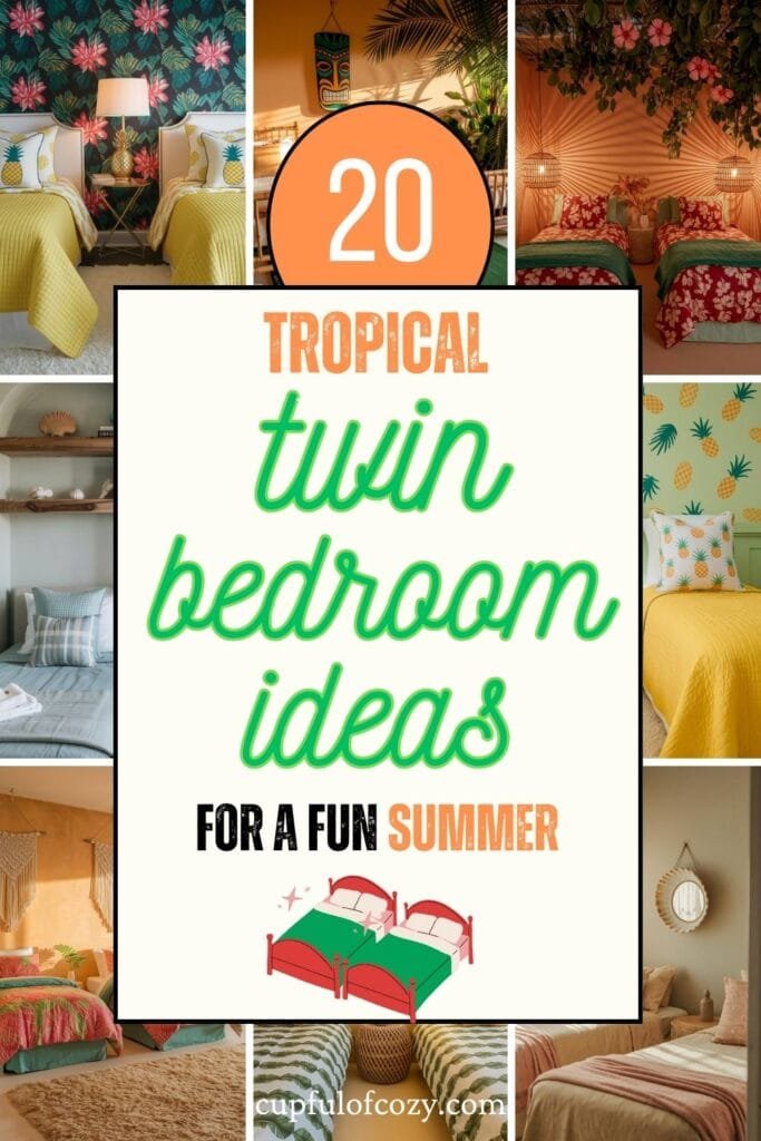 Tropical Twin Bedroom Ideas for a Fun Summer
