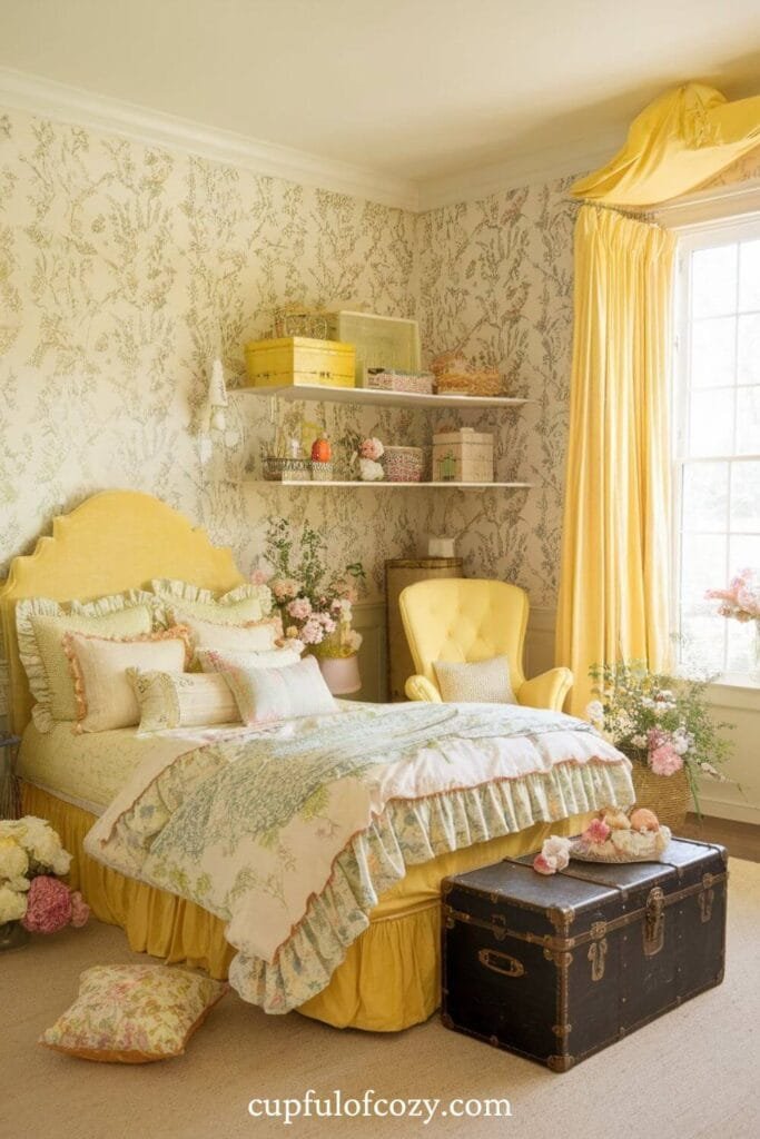 Vintage Bloom Bedroom For Girls