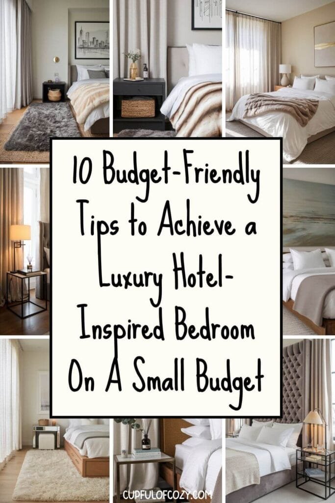 Affordable Ways to Achieve a Luxury Hotel-Inspired Bedroom On A Small Budget