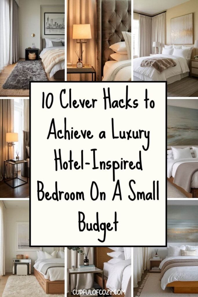 Affordable Ways to Achieve a Luxury Hotel-Inspired Bedroom On A Small Budget