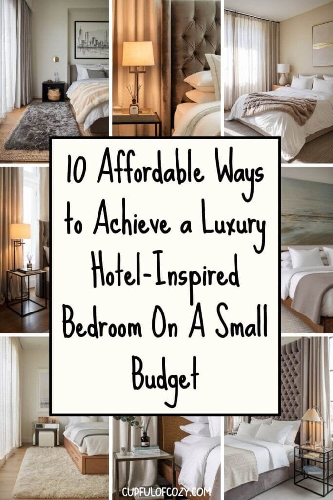 Affordable Ways to Achieve a Luxury Hotel-Inspired Bedroom On A Small Budget