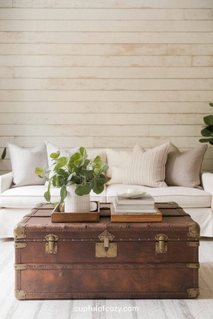Antique Trunk Table for Gritty Nostalgia