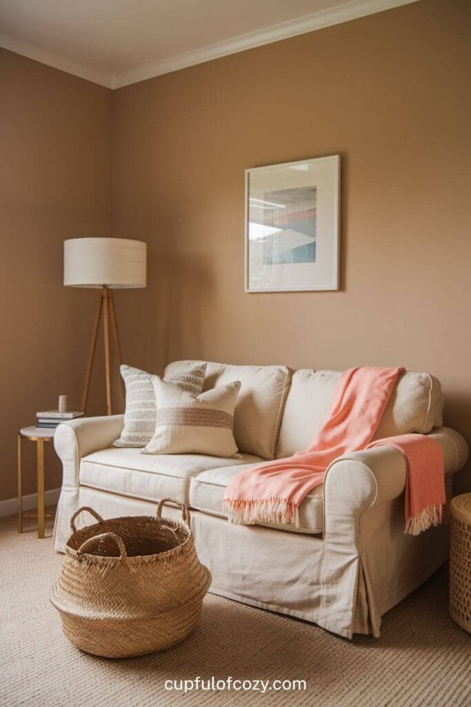 Beige Nook with Sailcloth-Style Living Room