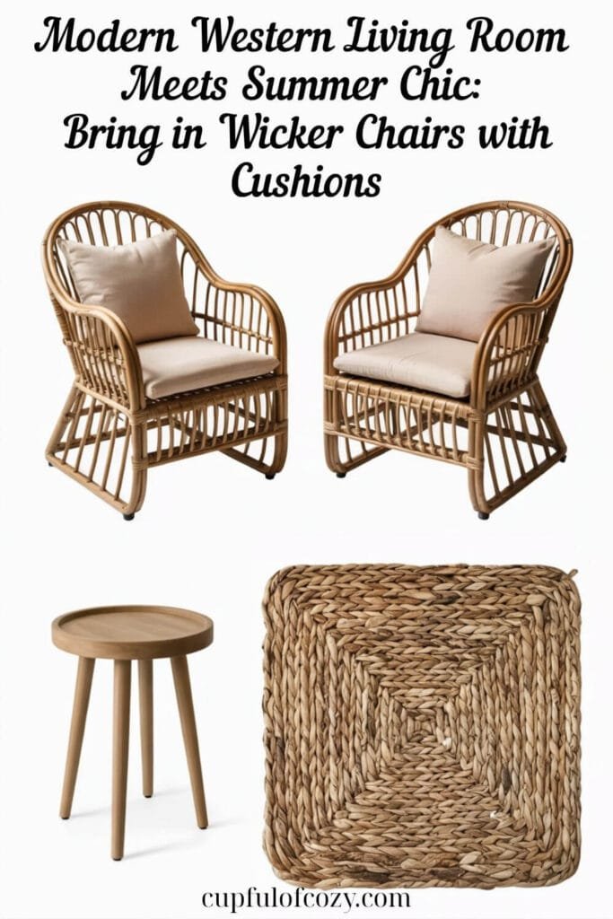 Bring in Wicker Chairs with Cushions