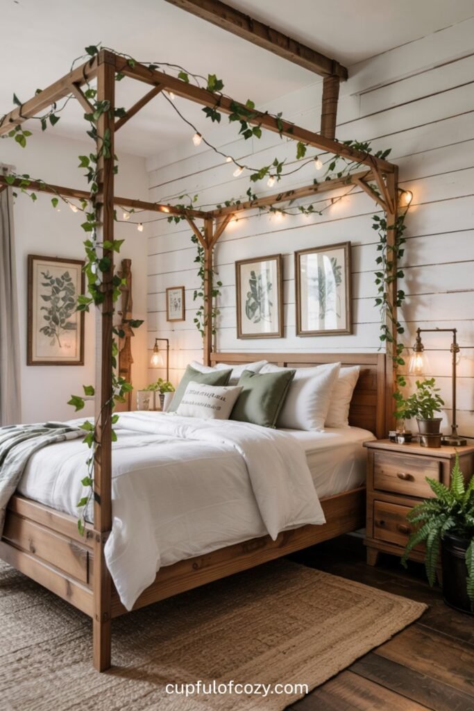 Cascading Ivy Dream Canopy Bedroom (2)