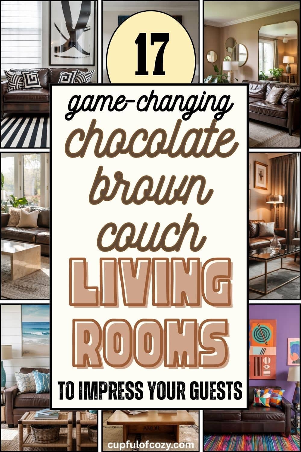 17 Game-changing Chocolate Brown Couch Living Room Ideas To Impress Your Guest and Won’t Make the Room Feel Dark