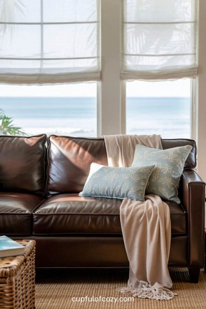 Coastal Blue and Sandy Beige Accents