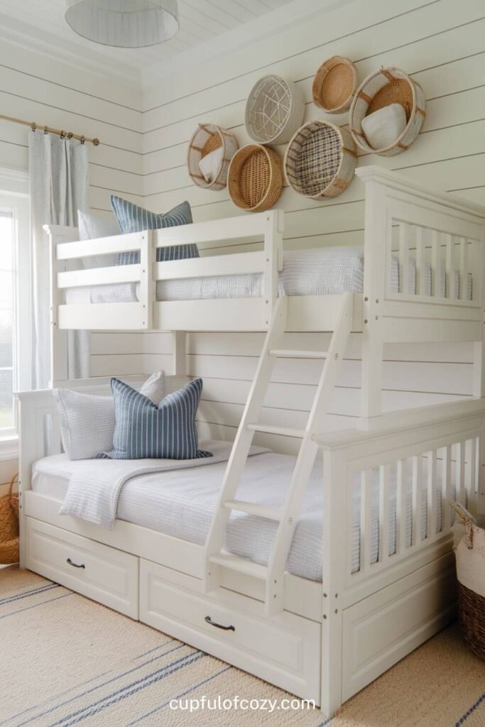 Coastal Farmhouse Bunks That Blend Trends