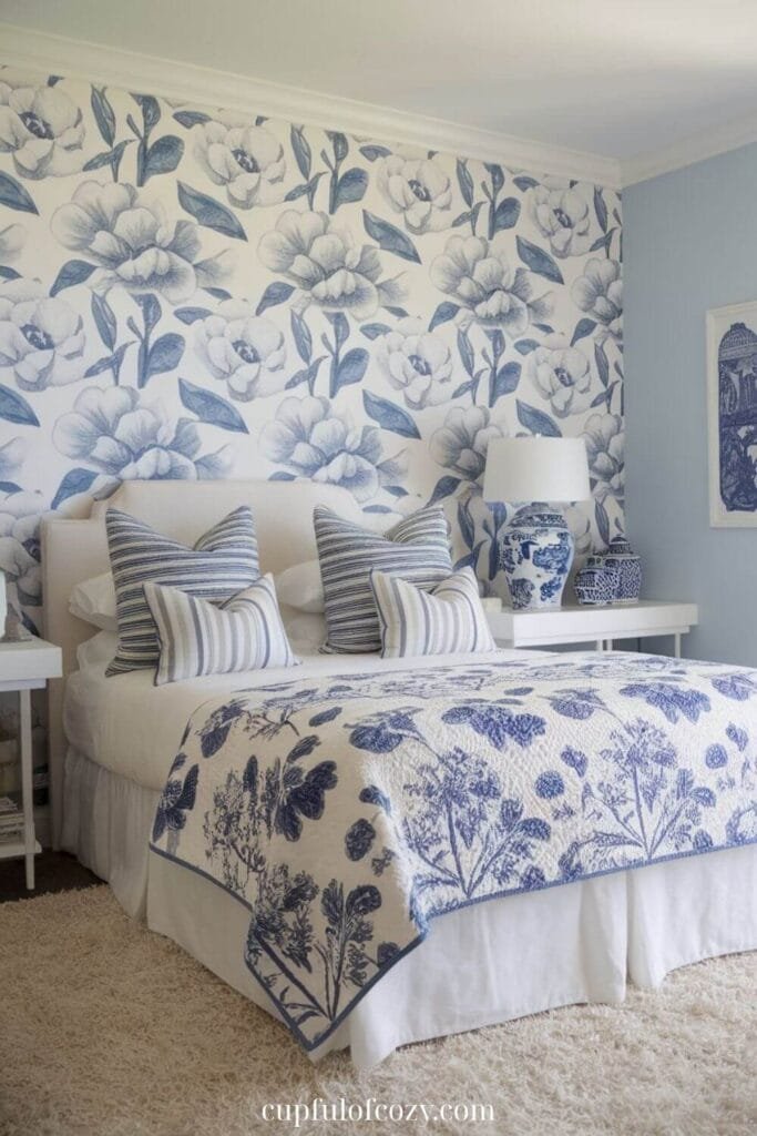 Coastal Pattern Bedroom (2)