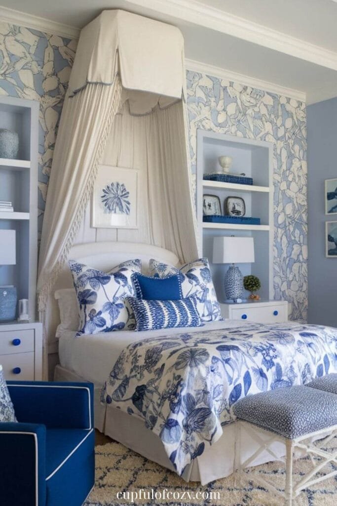 Coastal Pattern Bedroom