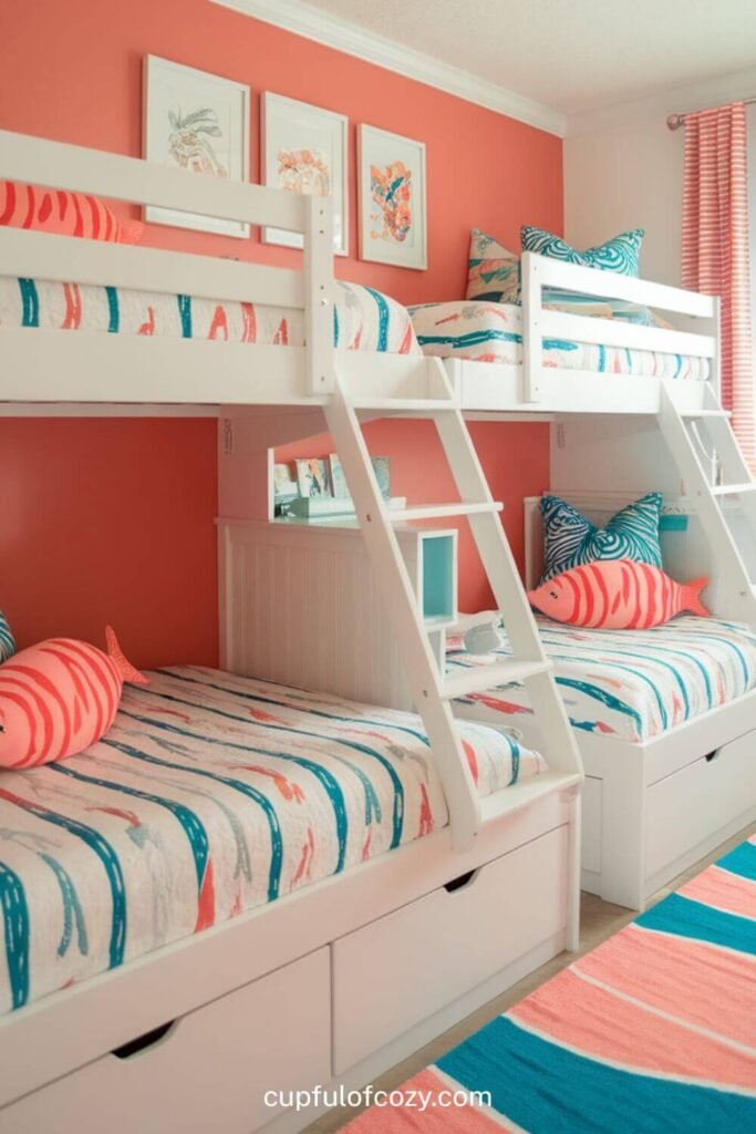Coral Reef Color Bunk Beds