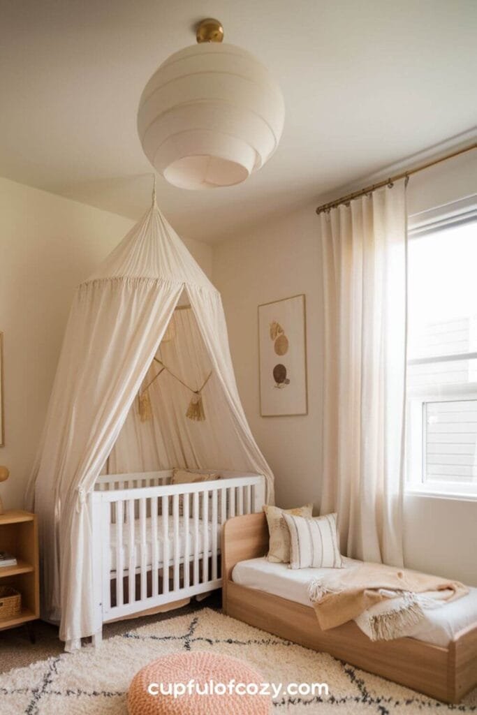 Corner Crib and Toddler Bed Nook