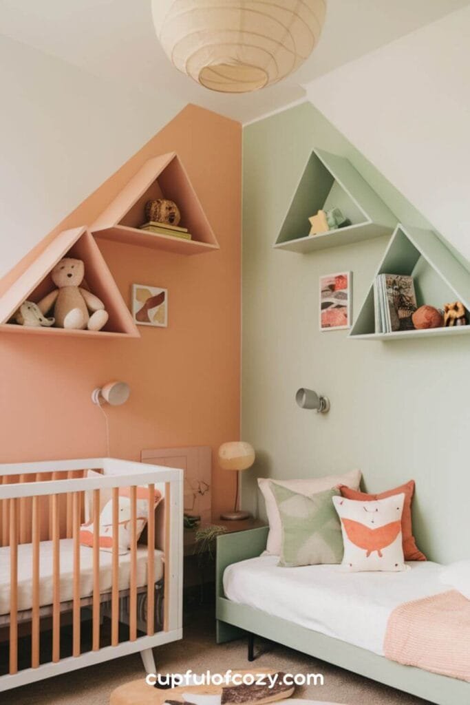 Corner Shelves and Split Beds