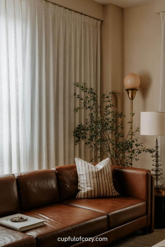Crisp White Curtains That Frame With Light