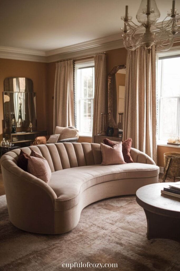 Curved Sofa Living Room