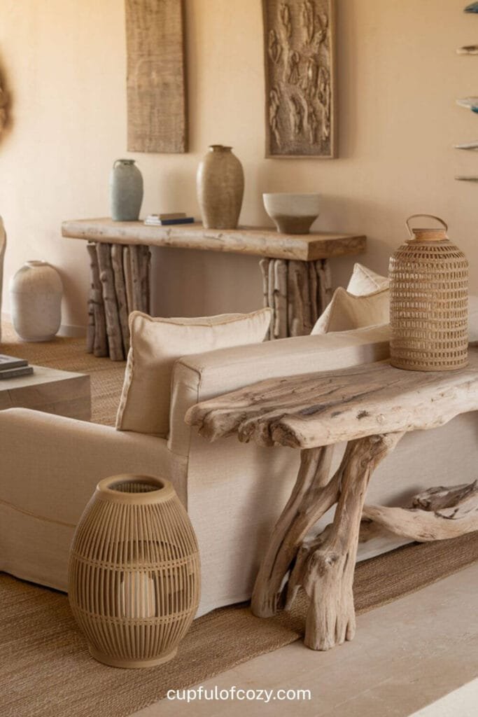 Driftwood Lounge with Velvety Comfort Living Room