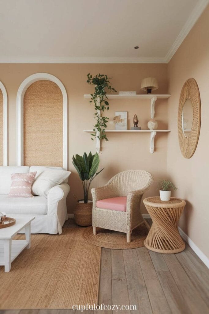 Driftwood Shelf Living Room