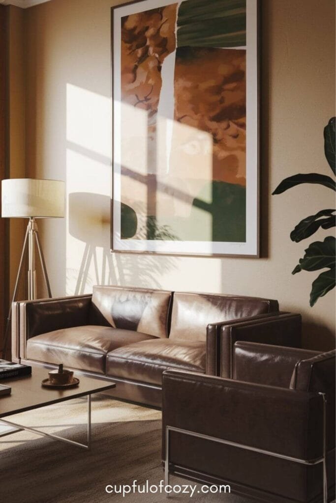Earthy Abstract Art For Living Room