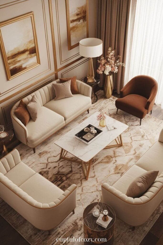 Faux Marble Coffee Table (2)