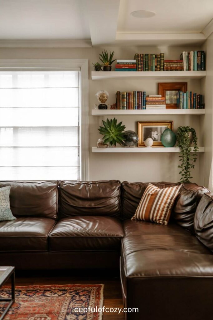 Floating Shelves That Draw Eyes Upward