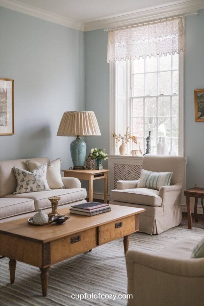 Gathered Lampshade for a Soft Evening Glow