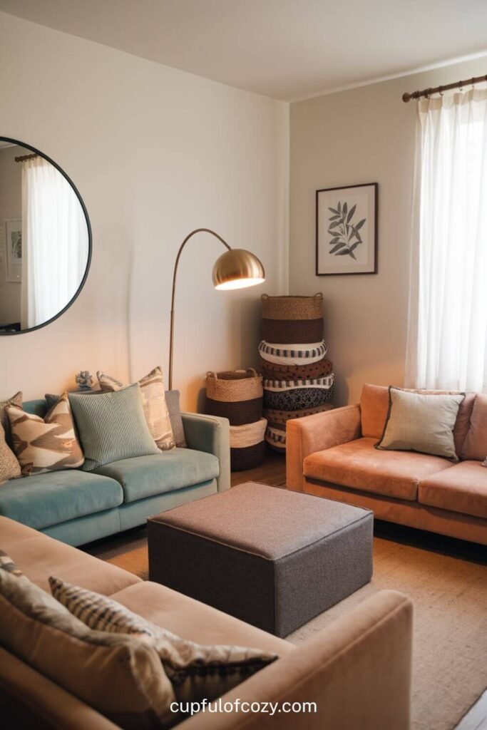 How to Arrange couches in living room layout (2)