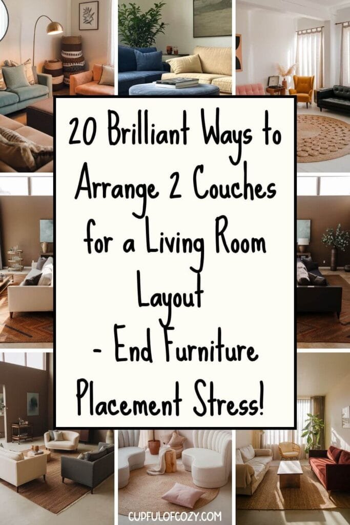 How to Arrange couches in living room layout