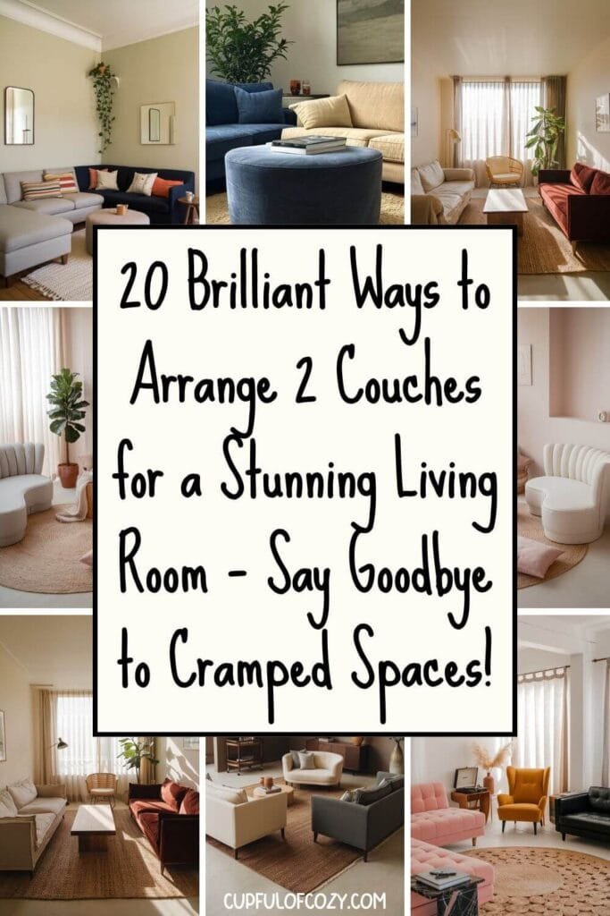How to Arrange couches in living room layout
