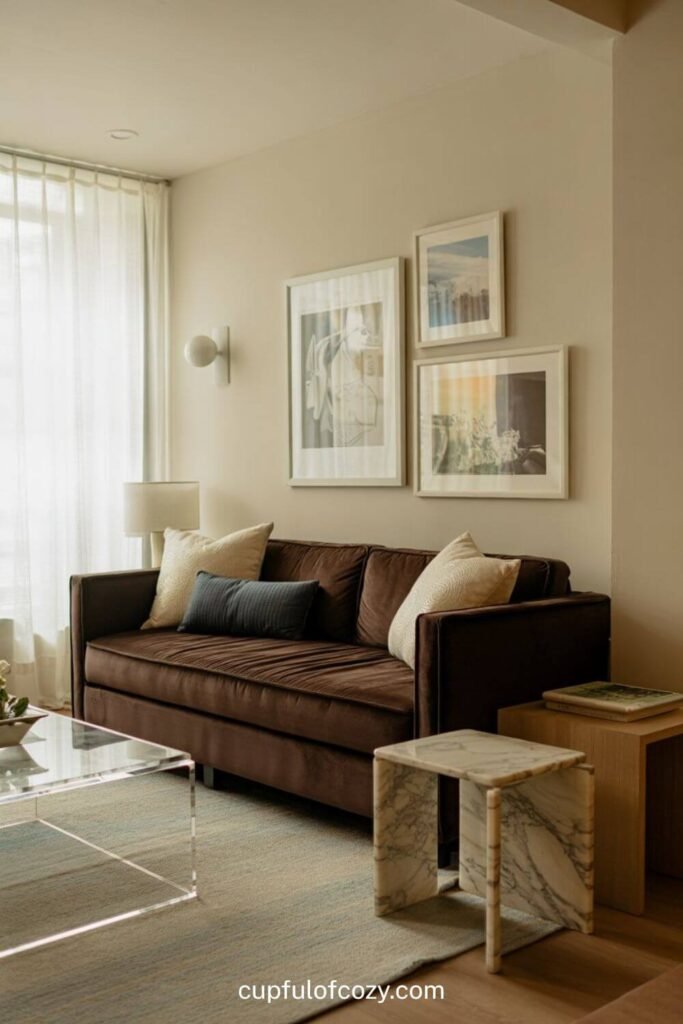 Brown Couch Living Room Ideas (3)