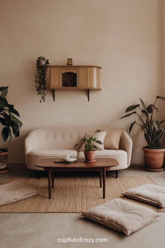 Minimalist Floor Cushions for Extra Seating