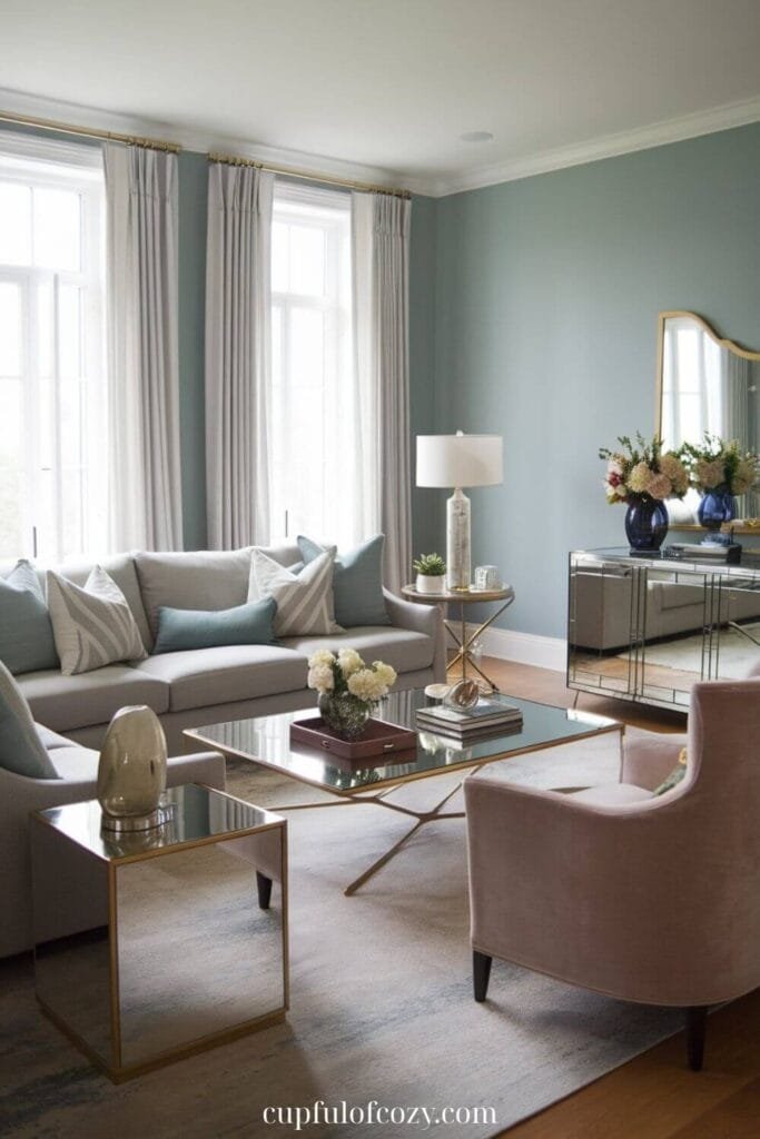 Mirrored Side Table